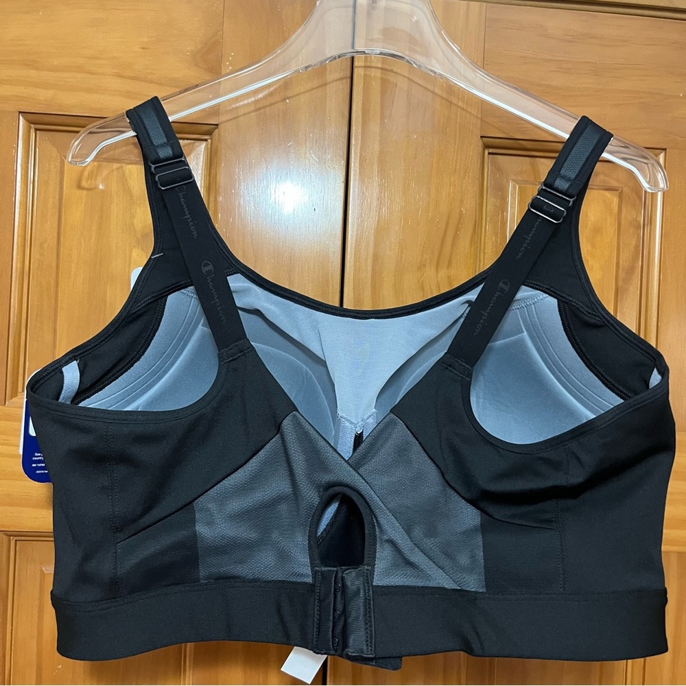 Champion Black Sports Bra Seamless Moisture-Wicking - Picture 5 of 8